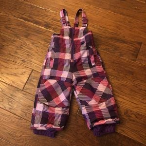 Pretty Pinks & Purple Snow Bibs